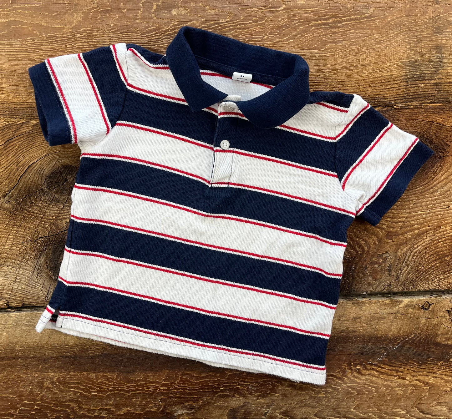 Janie & Jack 2T Striped Polo Tee