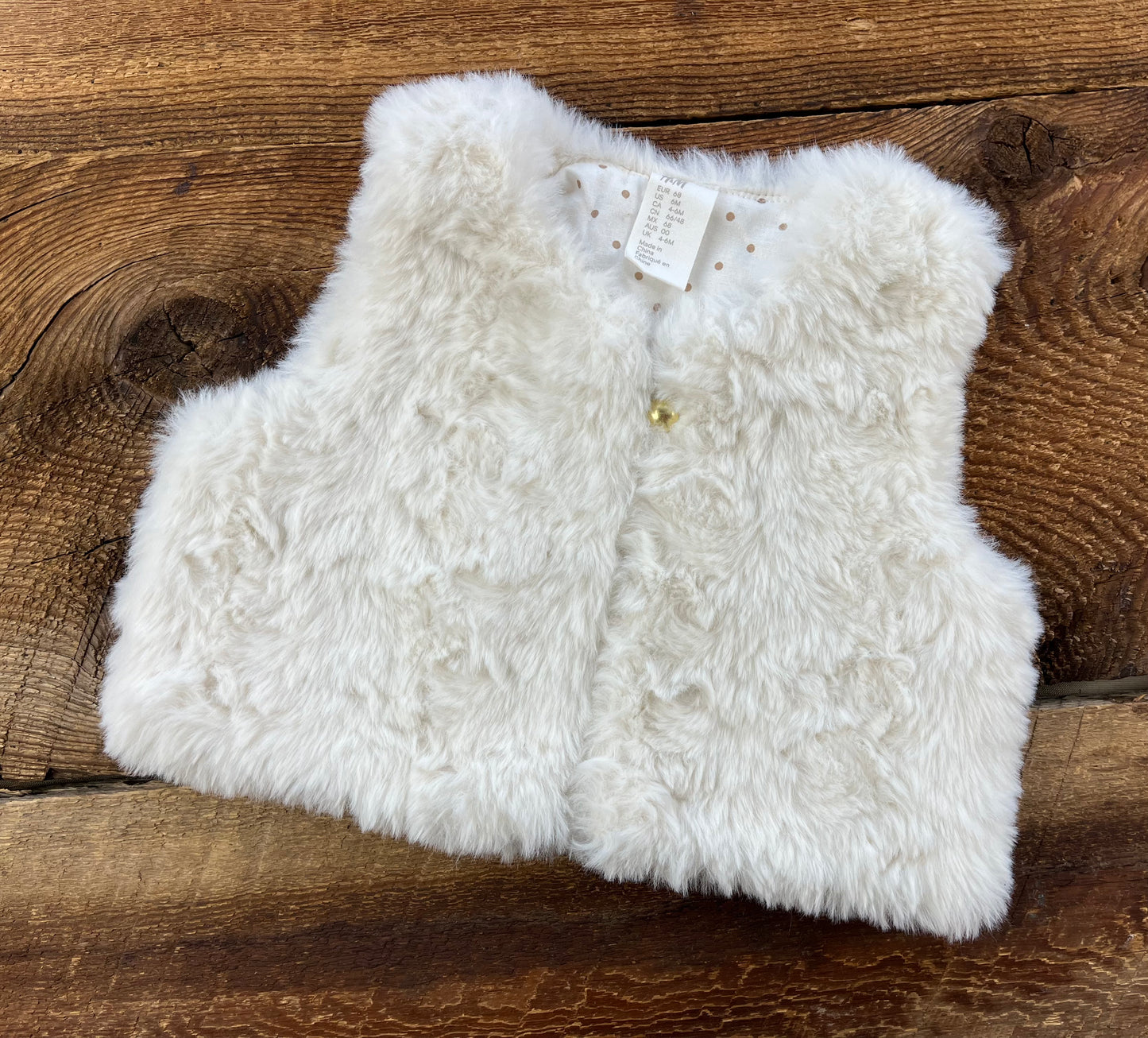 H&M 6M Fur Vest