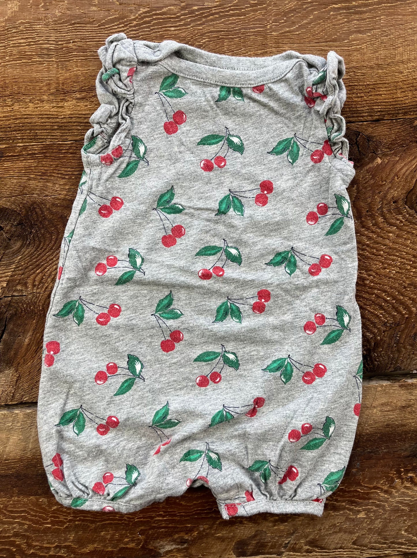 Gap 3-6M Cherry Romper