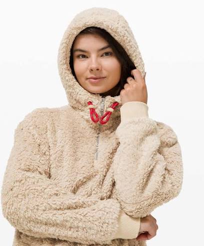Lululemon Women's Large Oh So Sherpa Half Zip Sweater