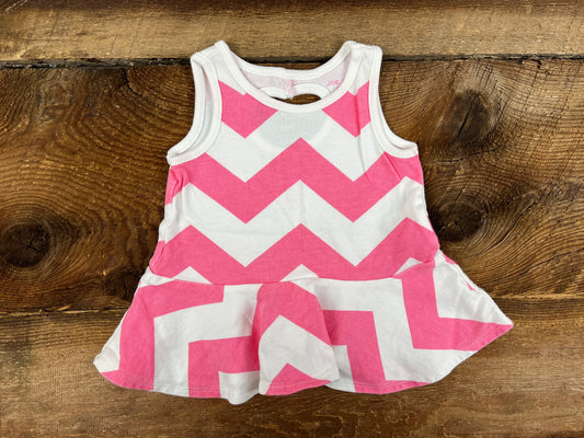 Joe Fresh 3-6M Zig-Zag Peplum Top