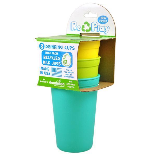 3 Pack Drinking Cups- Aqua Asst