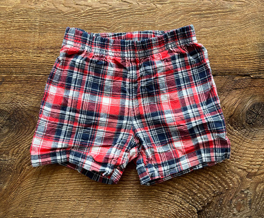 Carter’s 12M Pull on Plaid Short