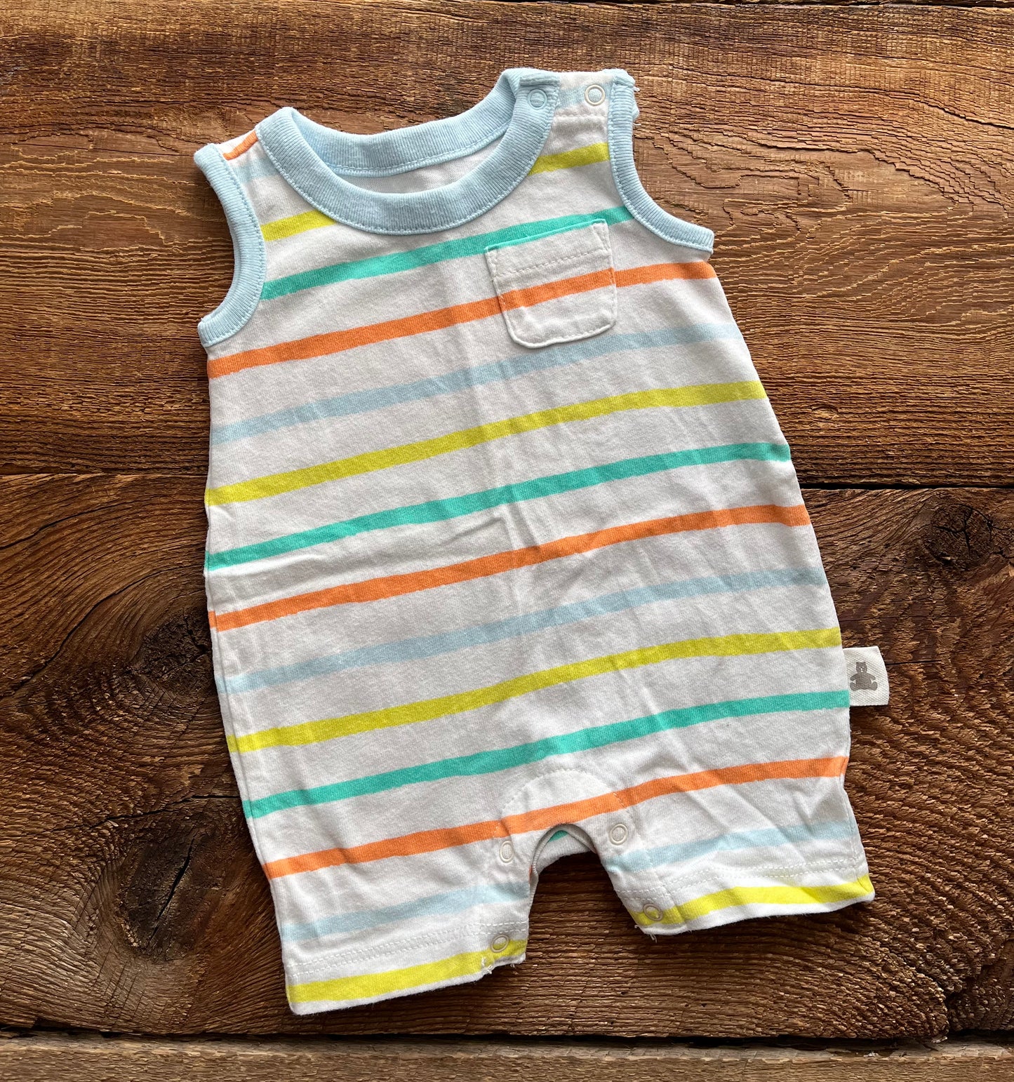 Gap NB Striped Romper