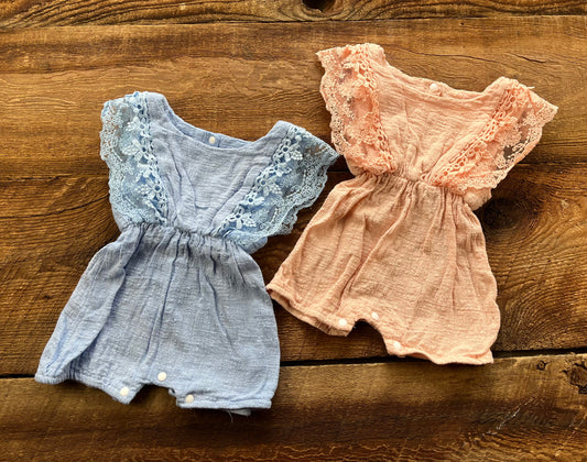 3-6M Ruffle Romper Set