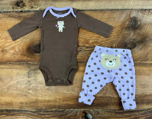 Carter’s NB Polka Dot Bear Outfit