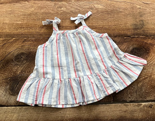 Oshkosh 0-3M Striped Peplum Top
