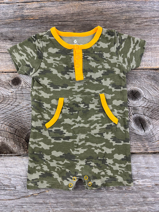 Snugabye 9-12M Army Romper