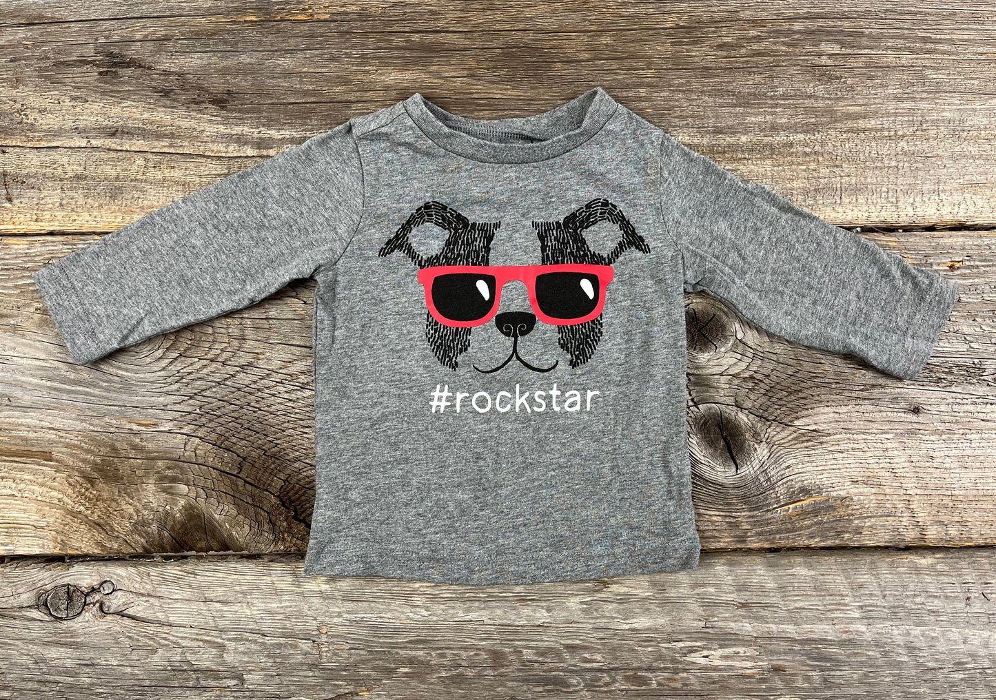 First Impressions 6-9M Rockstar Shirt