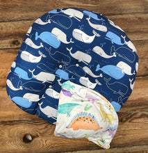 Load image into Gallery viewer, Boppy Whale Lounger &amp; Cover- PICKUP ONLY
