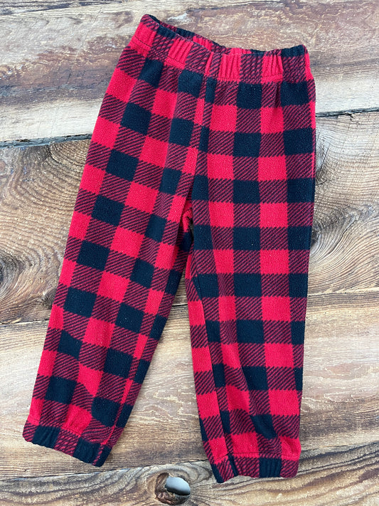 Roots 2T Fleece Plaid Pyjama Pant
