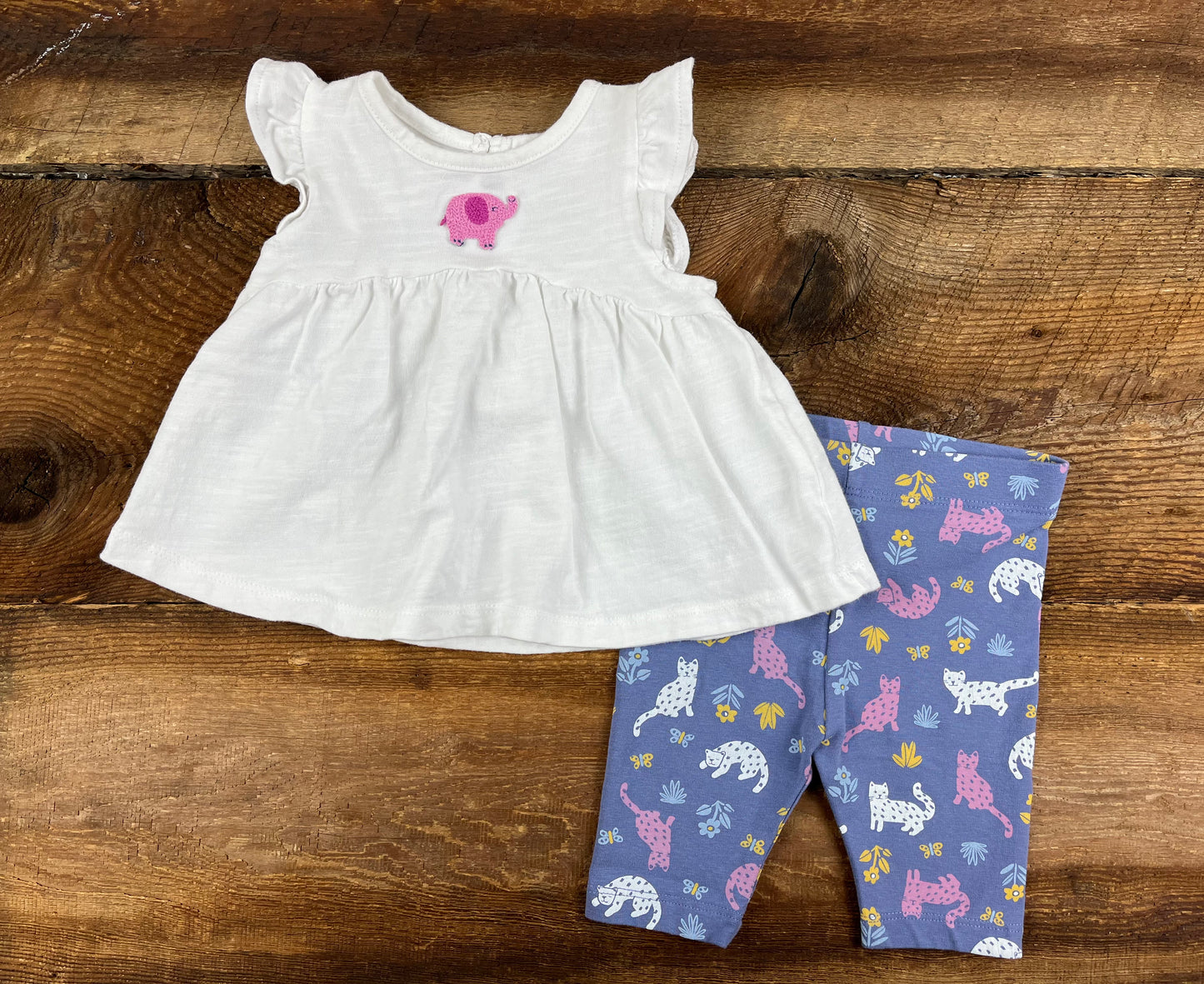 Joe Fresh 3-6M Elephant Outfit