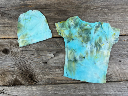 Rabbit Skins 6M Tie Dye Shirt & Hat
