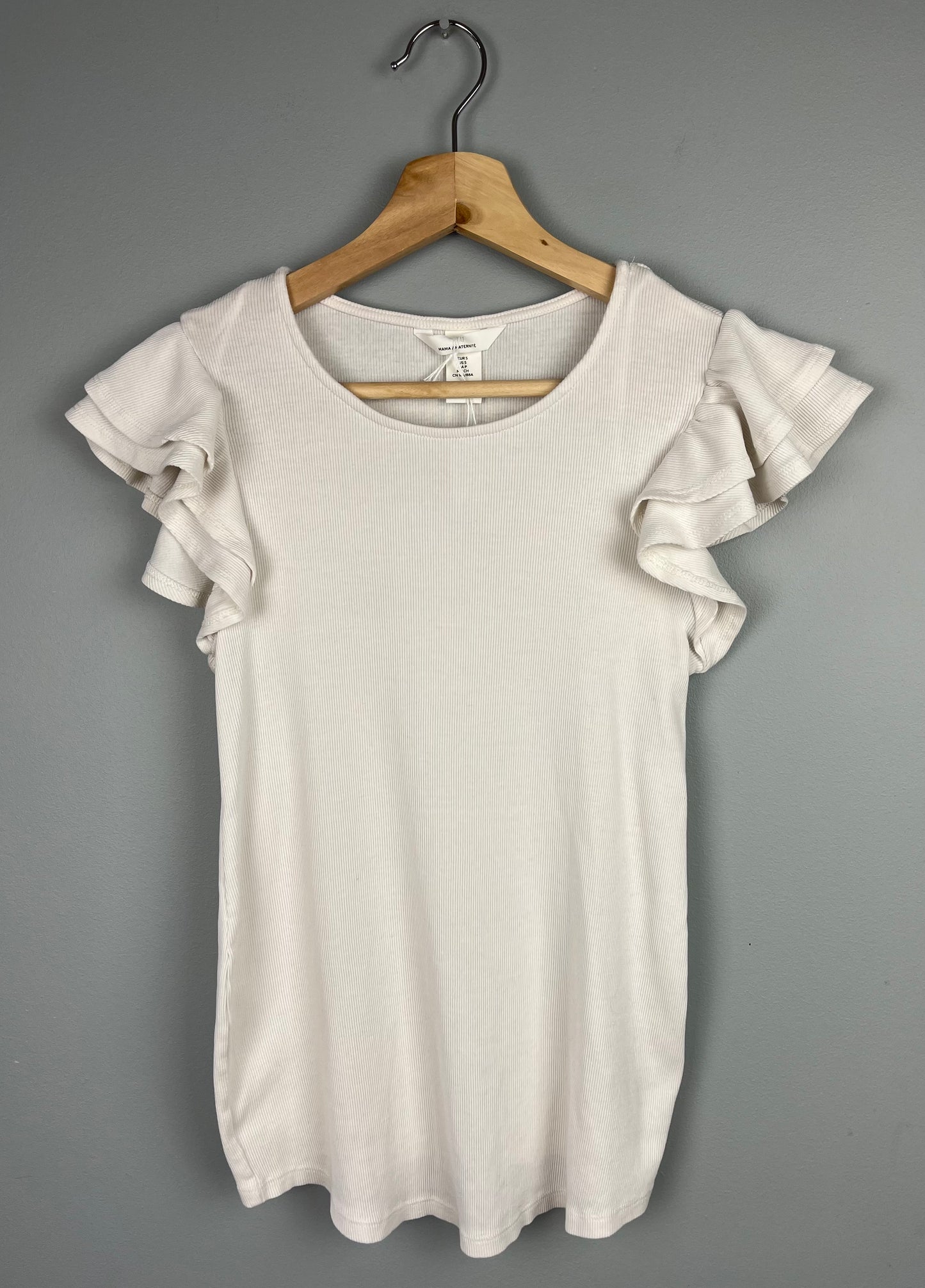 H&M Maternity Small Ruffle Sleeve Tee