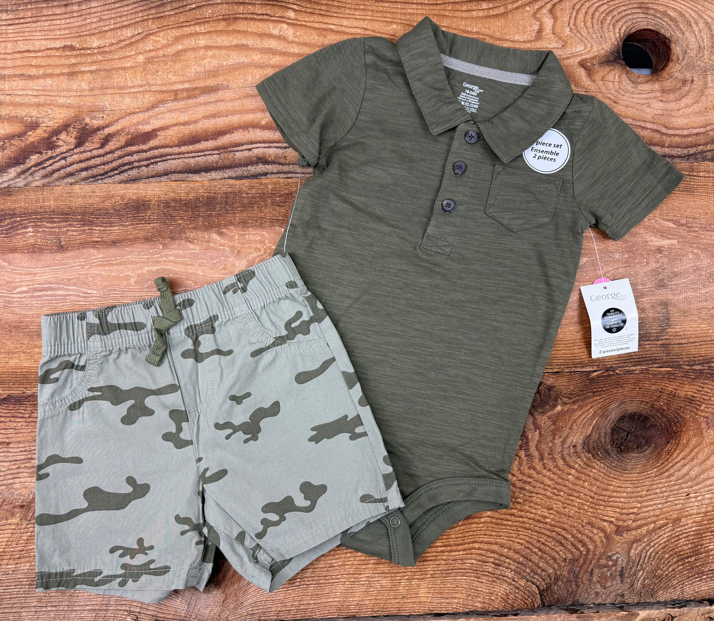 George 18-24M Camo Outfit