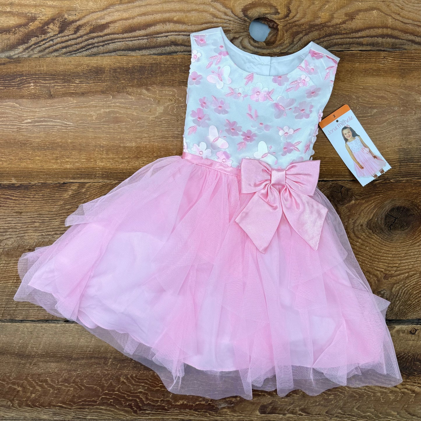 Jona Michelle 2T Formal Butterfly Dress