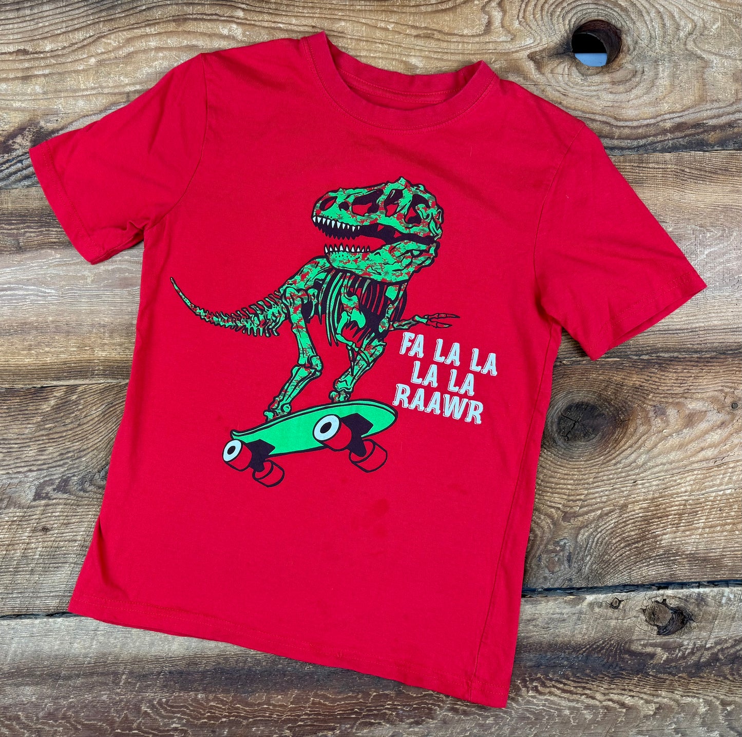 Medium (7/8Y) Holiday Dino Tee