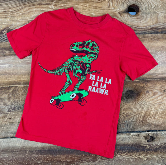 Medium (7/8Y) Holiday Dino Tee