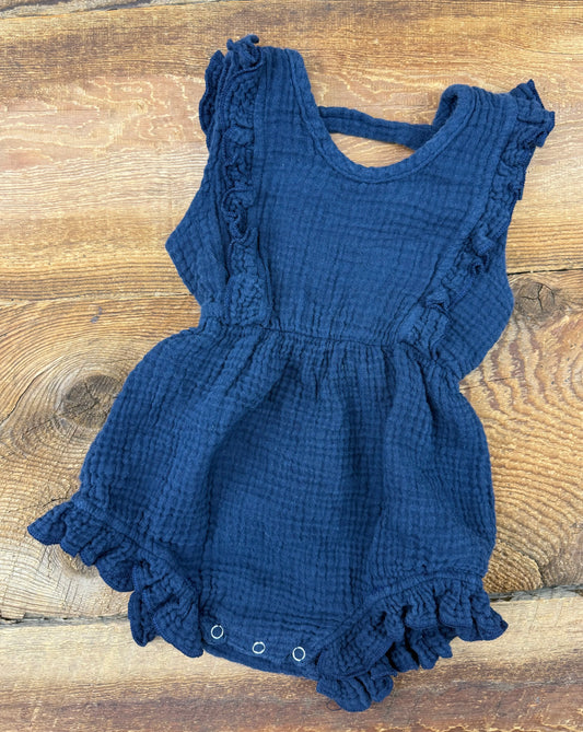 Small Shop 12-18M Muslin Romper