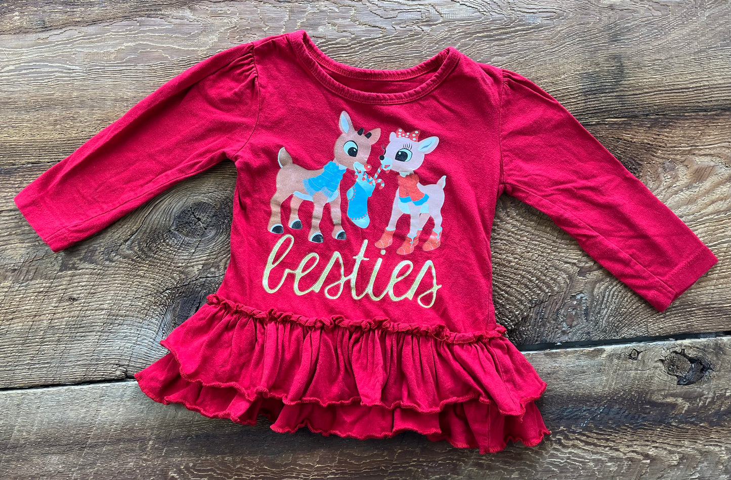 Rudolph 2T Besties Shirt