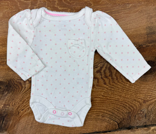 Cloud Island NB Polka Dot Onesie
