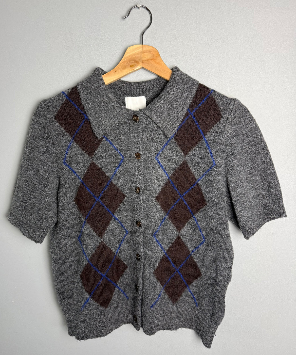 H&M Women’s Small Argyle Cardigan