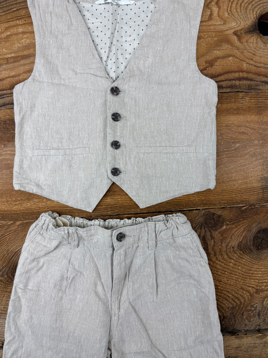 H&M 6Y Linen Dress Outfit
