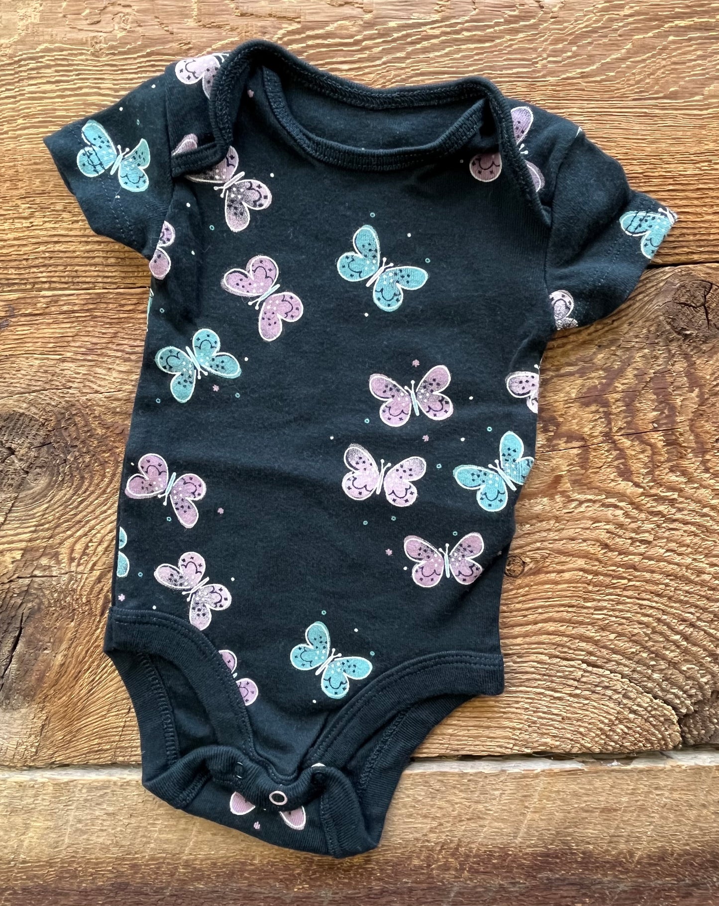 Petit Lem NB Butterfly Onesie