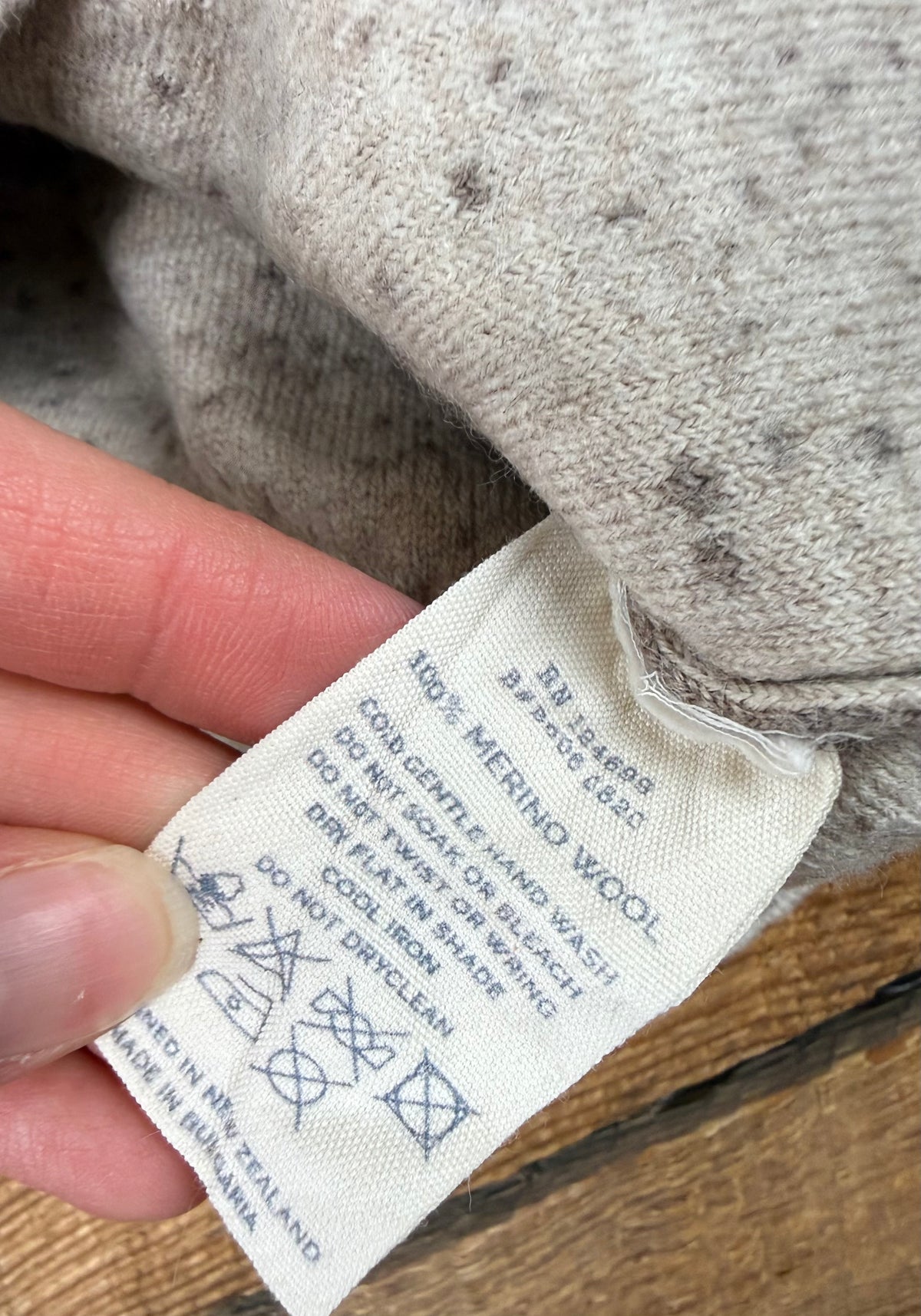 Nui 3/4T Reversible Wool Sweater