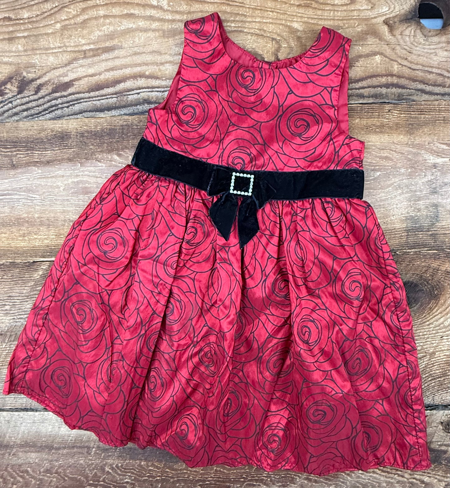George 4T Velvet Rose Dress
