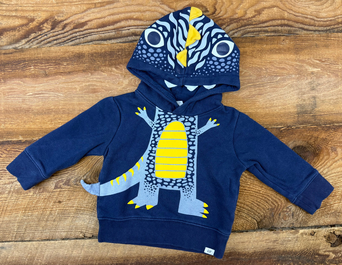 Gap 12-18M Dino Hoodie