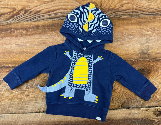 Gap 12-18M Dino Hoodie