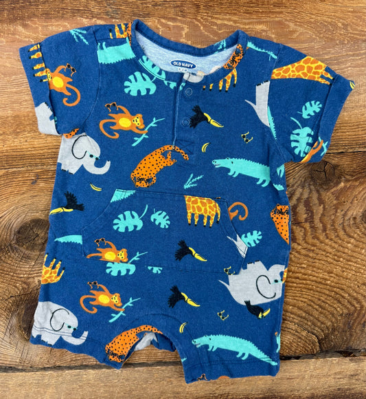 Old Navy 0-3M Safari Romper