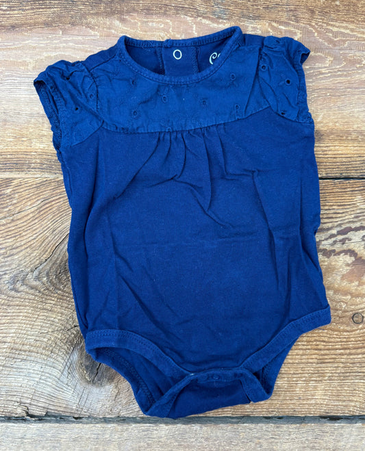 Cherokee 0-3M Eyelet Onesie