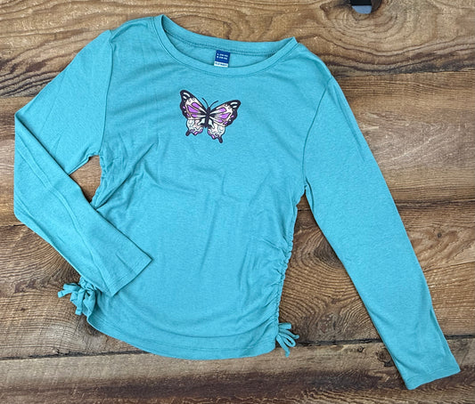 Old Navy Large (10/12Y) Butterfly Shirt