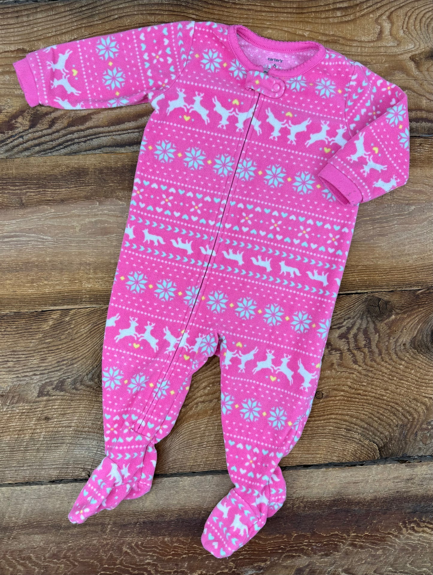 Carter’s 6M Fleece Reindeer Sleeper