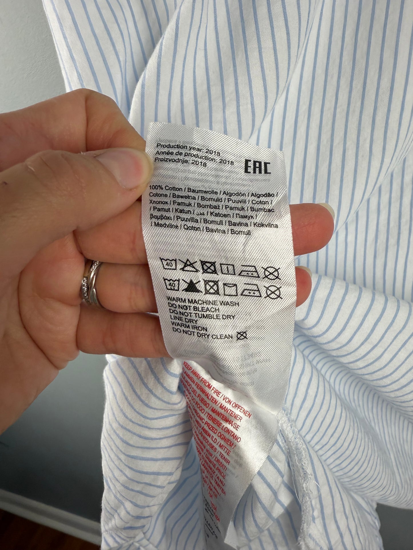 ONLY Women’s 42 Striped Dress Shirt