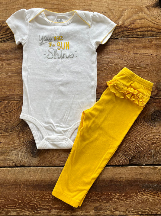 Child of Mine 24M Sunshine Outfit