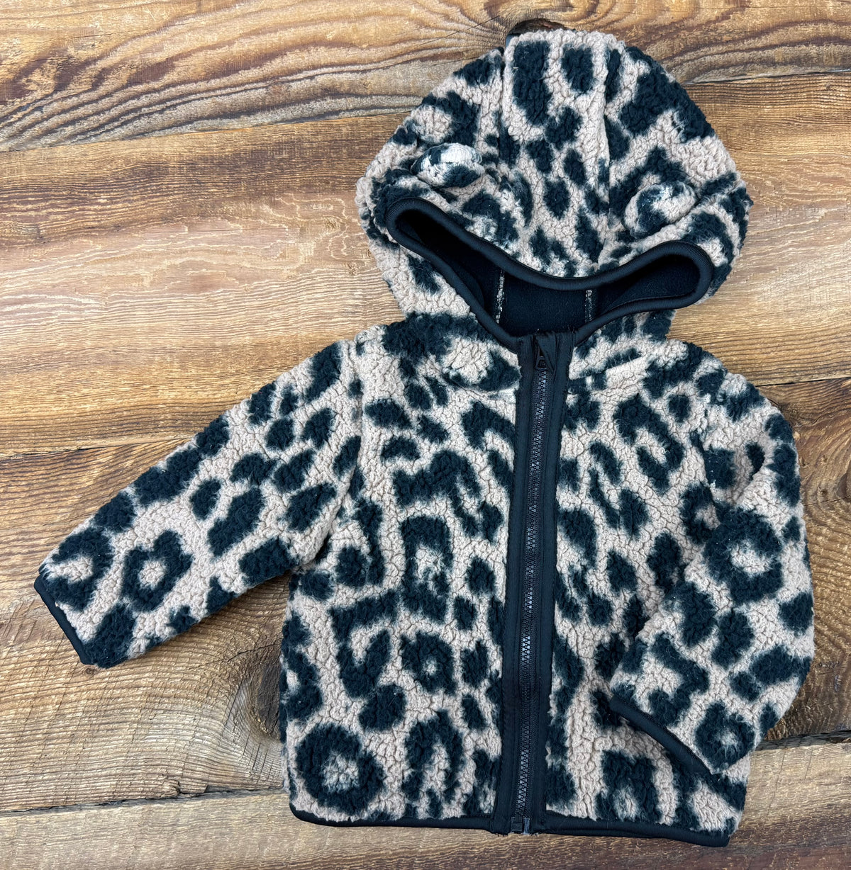 Joe Fresh 3-6M Fleece Leopard Jacket