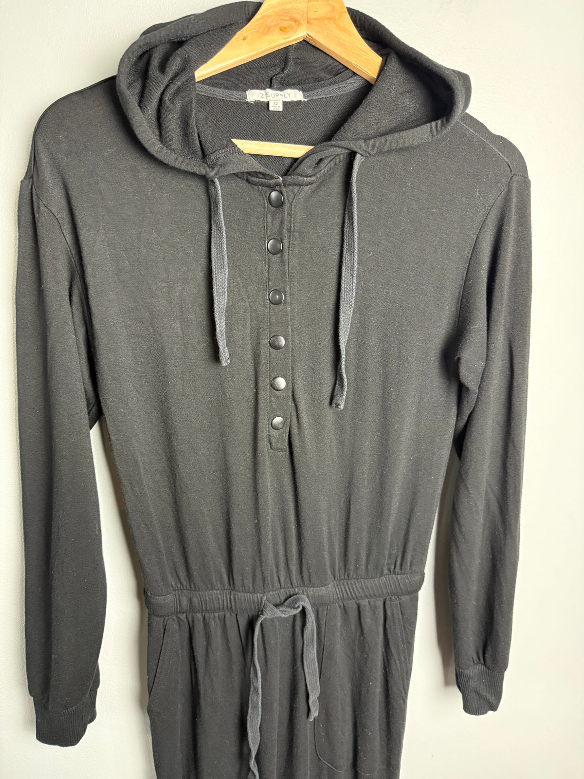 Z Supply Women's XS Hooded Jumpsuit