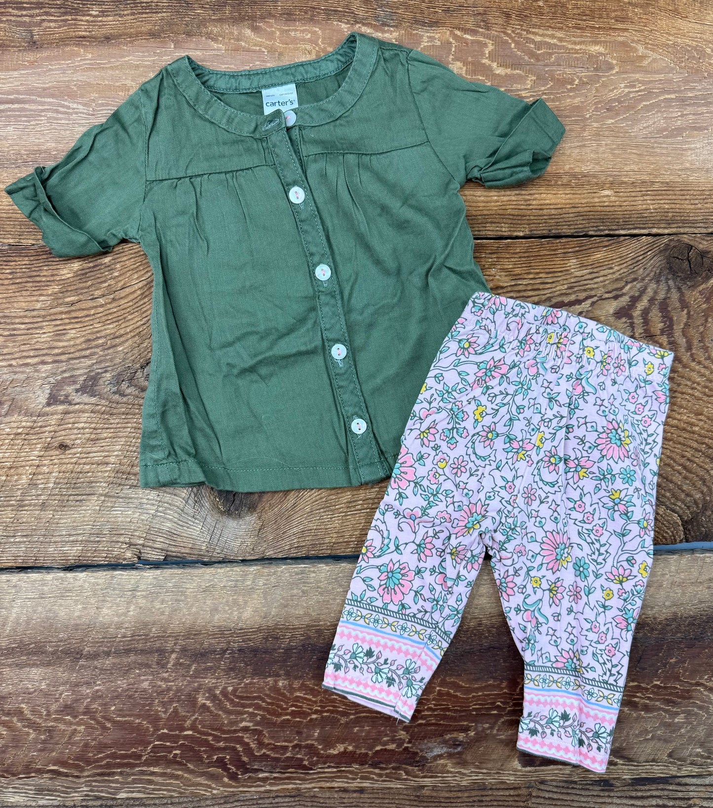 Carter’s 3M Floral Tunic Outfit