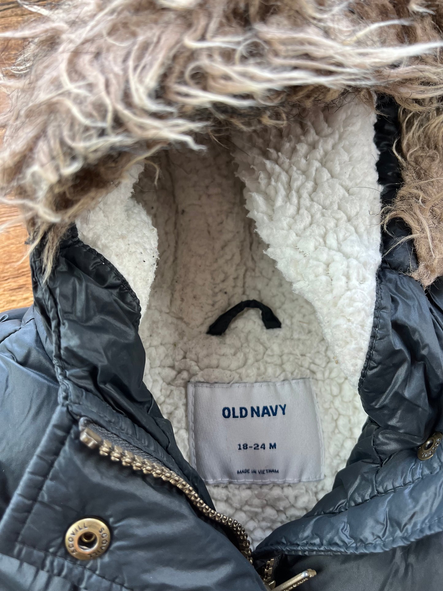 Old Navy 18-24M Sherpa Lined Puffer Jacket