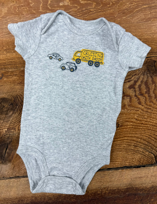 Child of Mine 0-3M Cruising with Daddy Onesie