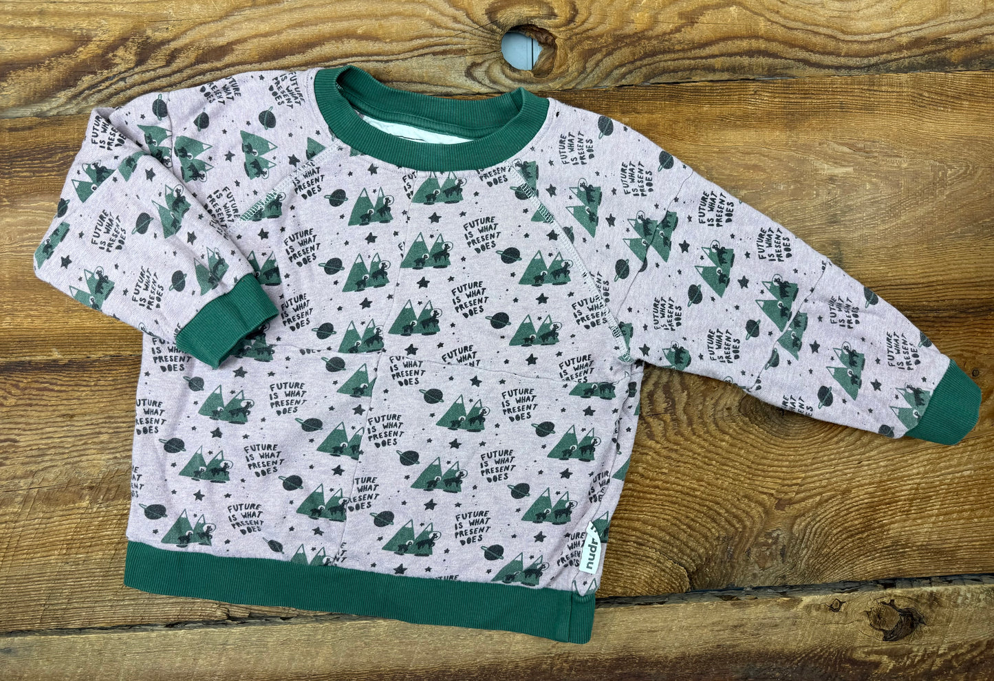 Nudnik 4T The Future Quilted Crewneck