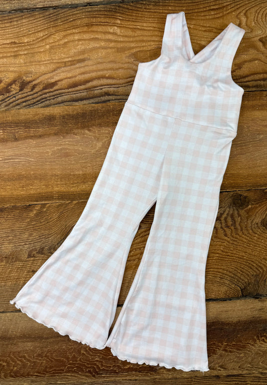 Small Shop 2T Checkered Flared Jumper