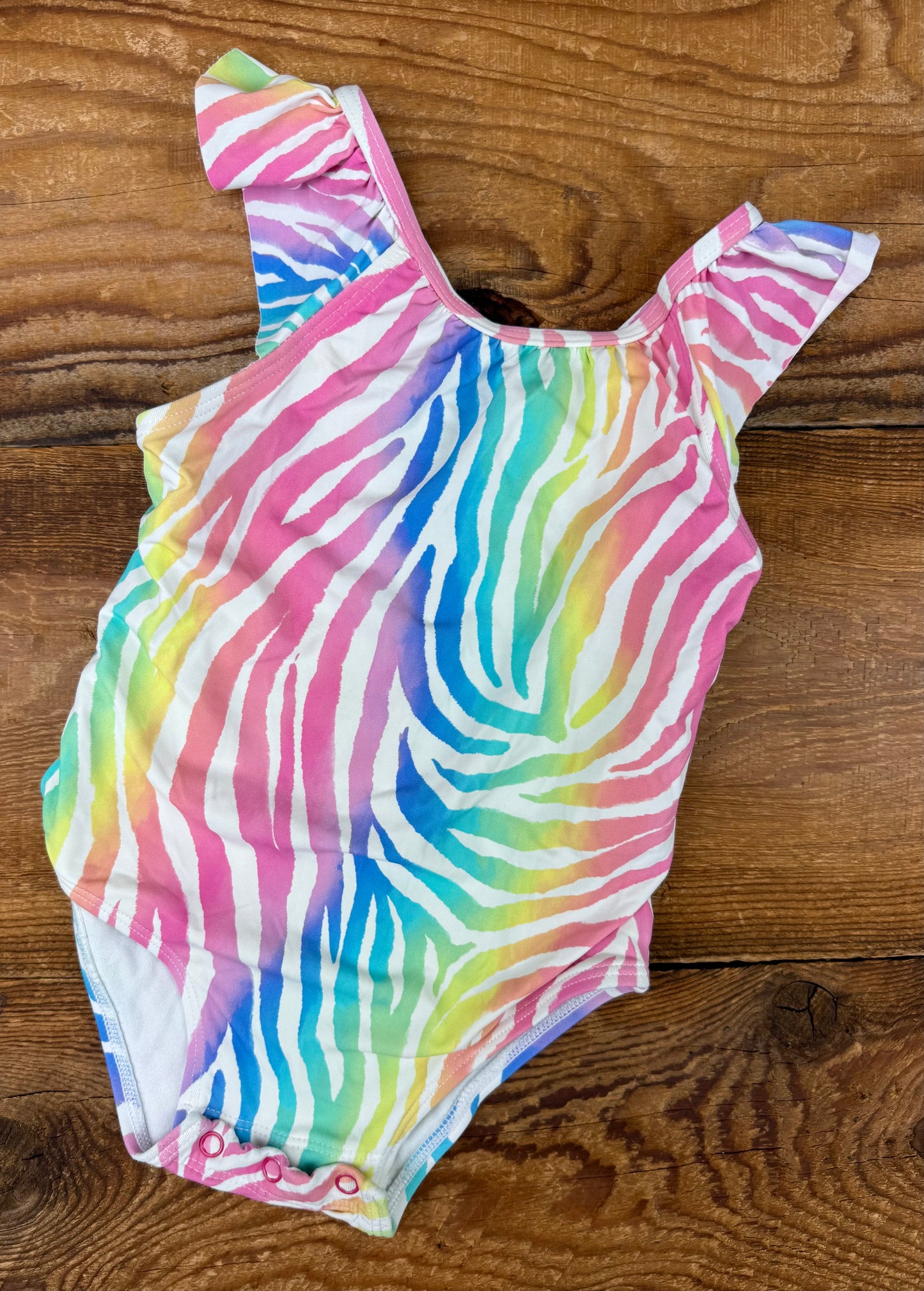 Hatley 12-18M Rainbow Zebra Swimsuit