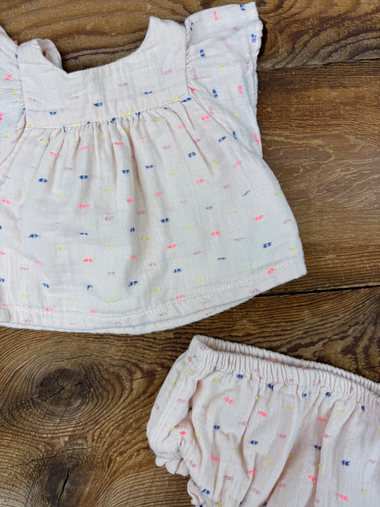 Gap 3-6M Muslin Outfit