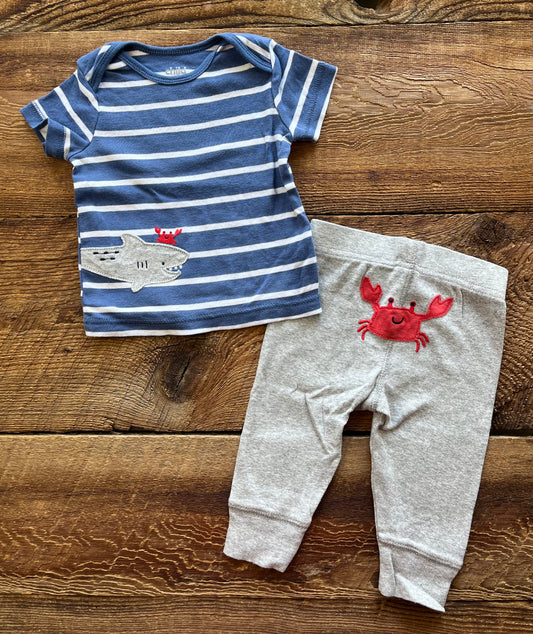 Child of Mine 3-6M Crab Outfit