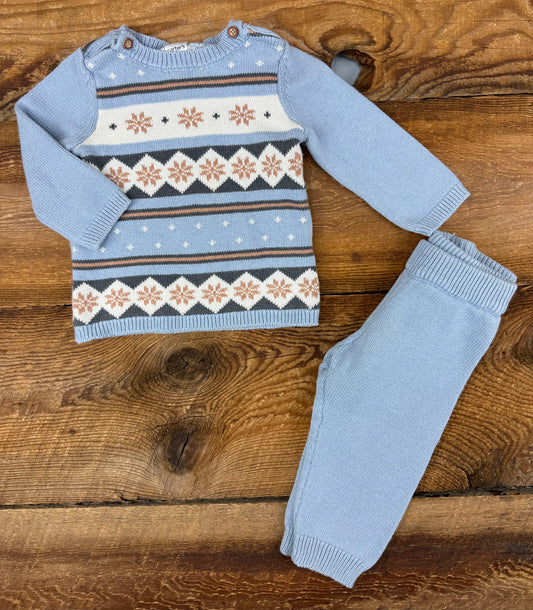Carter’s 6-9M Knit Snowflake Outfit