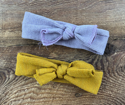 Ribbed Bow Headbands